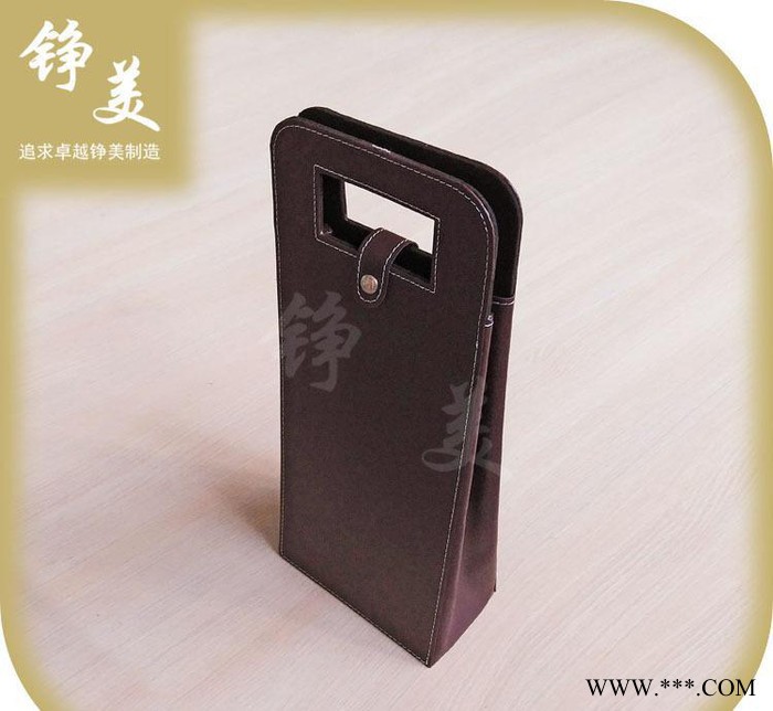 直销红酒包装皮盒 双只酒盒 定做皮盒 红酒礼盒图2
