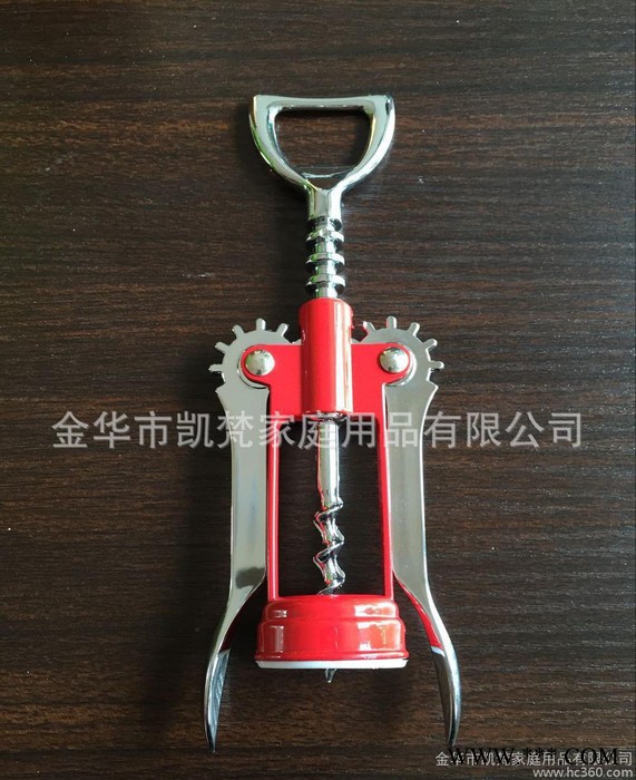 **锌合金红酒开瓶器拔塞器、天使型简易金属红酒开酒器图2