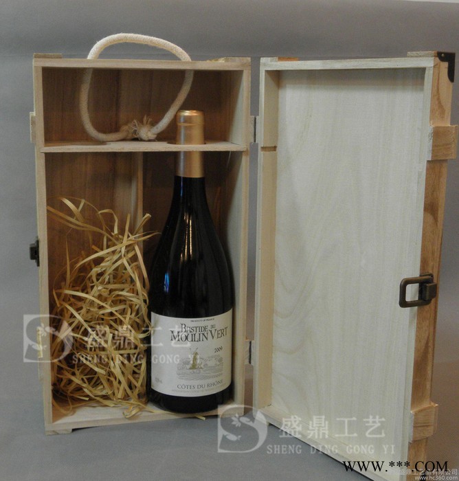 碳化复古酒盒/红酒盒红酒木盒/葡萄酒盒/包角/定做批发双支木盒