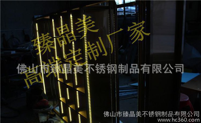 大型商场红酒窖不锈钢红酒柜恒温酒柜定制**玫瑰金不锈钢红酒架图3