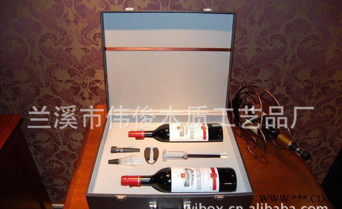 皮箱 箱包 红酒箱 皮制红酒盒 红酒双只皮盒 皮制红酒盒 礼图2