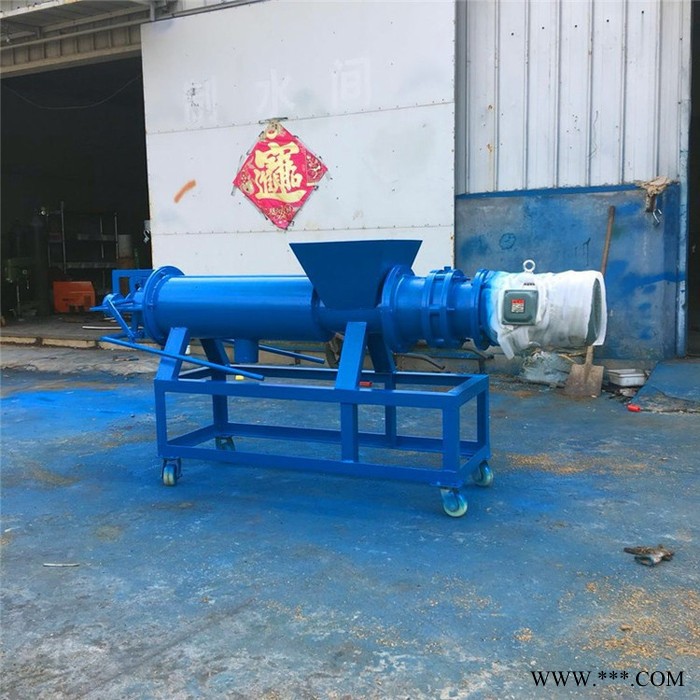 启航动物粪便干湿除理机 啤酒渣干湿分离机 固液脱水机图5