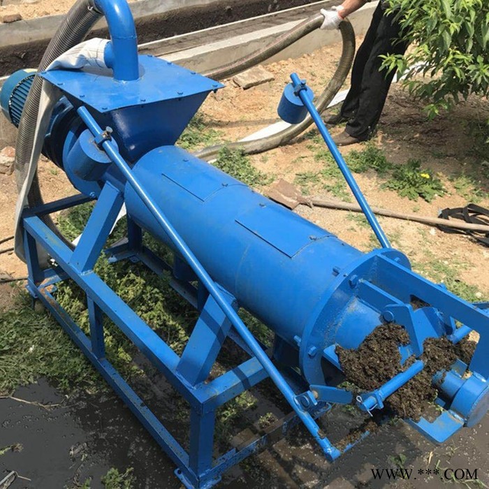 启航动物粪便干湿除理机 啤酒渣干湿分离机 固液脱水机图7
