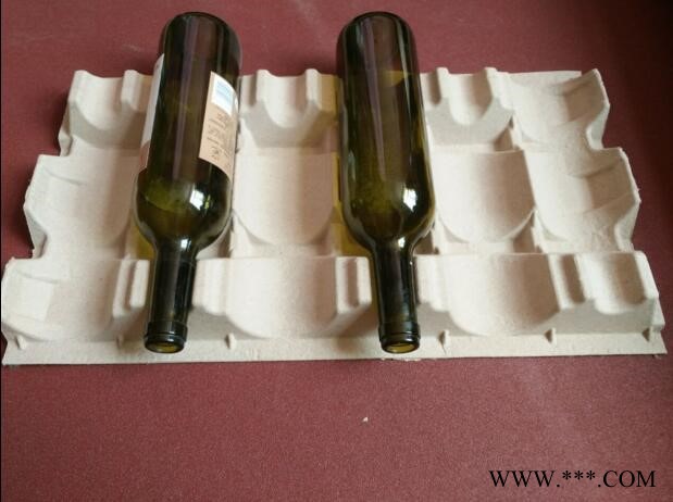 厂家直供玉蒂红酒托酒垫 纸浆酒托 3瓶装上下红酒托盘 6瓶平铺红酒纸托 防震防破碎酒瓶包装礼品包装内衬托图7