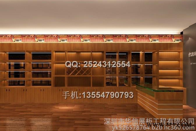 供应红酒展柜订做/酒类展柜/红酒柜制作工厂/深圳展柜厂/华信展柜订做图2