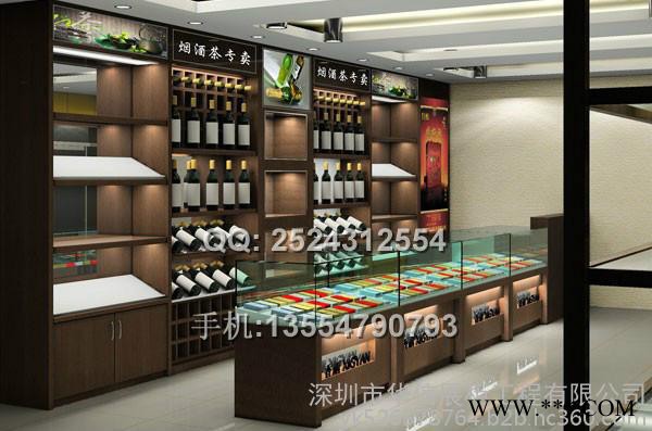 供应红酒展柜订做/酒类展柜/红酒柜制作工厂/深圳展柜厂/华信展柜订做图7
