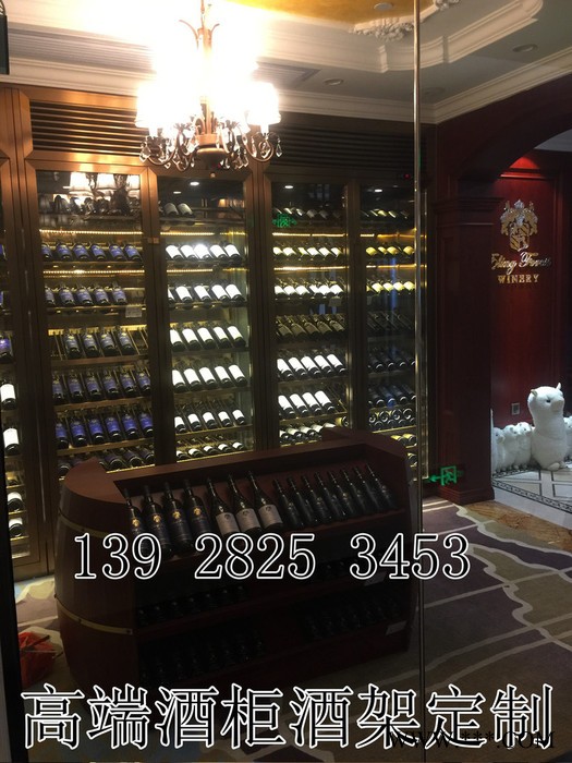 深圳不锈钢恒温酒柜酒店不锈钢常温酒柜酒窖红酒架别墅红酒柜设计定制图5
