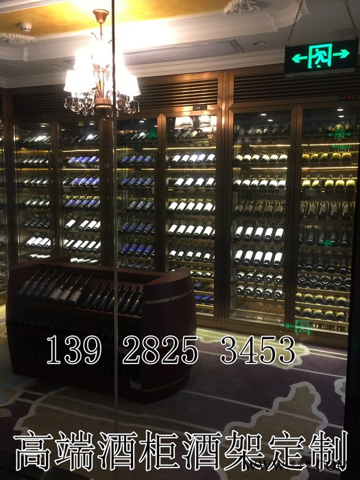 深圳不锈钢恒温酒柜酒店不锈钢常温酒柜酒窖红酒架别墅红酒柜设计定制图3
