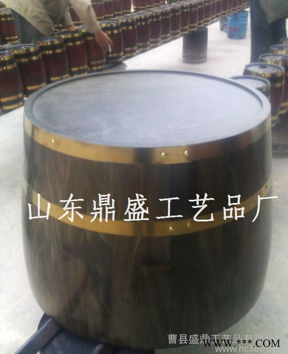 225L装饰酒桶酒窖专用红酒木桶橡木桶定做红酒装饰桶批发橡木酒桶图2