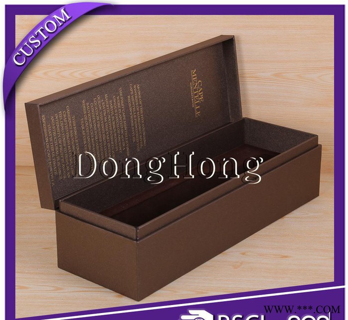 DH8109东鸿定制烫金红酒圆筒盒单支酒盒  红酒礼盒 wine packaging box图3