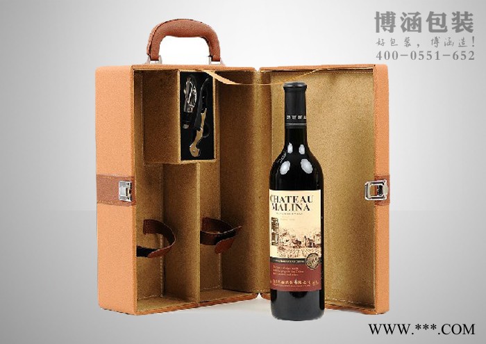 供应博涵包装可定制红酒礼盒定制，安徽红酒包装盒图3