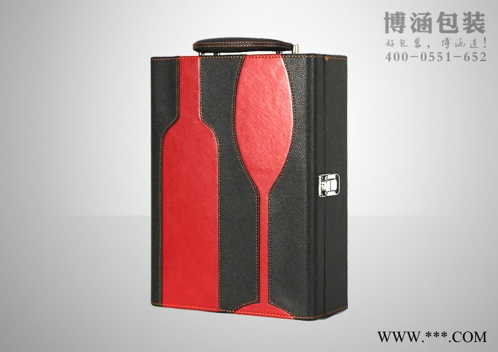 供应博涵包装可定制红酒礼盒定制，安徽红酒包装盒图2