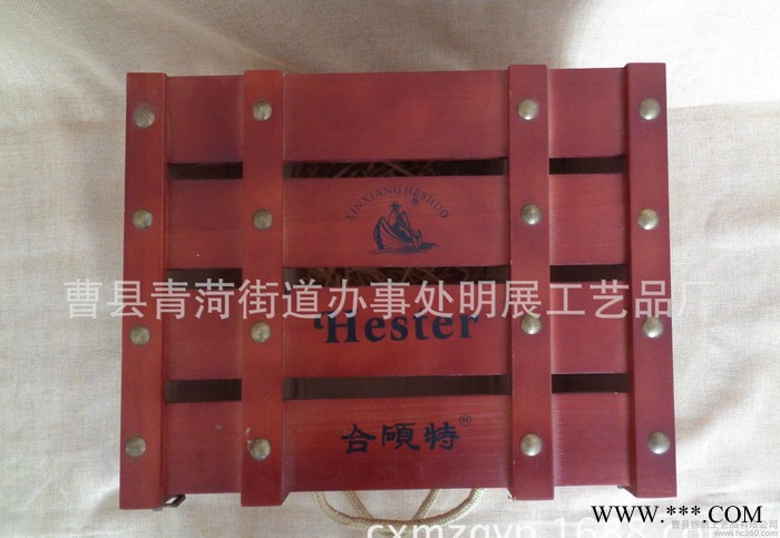 直销红酒盒 木制酒盒 六只装酒盒图3