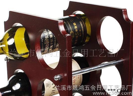 8瓶装创意实木酒吧台 红酒置物架 红酒架 BJ-9038图3