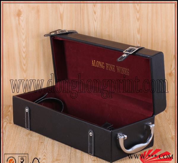 DH2264东鸿厂价直销红酒礼盒定做 皮质红酒礼盒定做 leather box 礼品盒定做 定做礼品盒图2