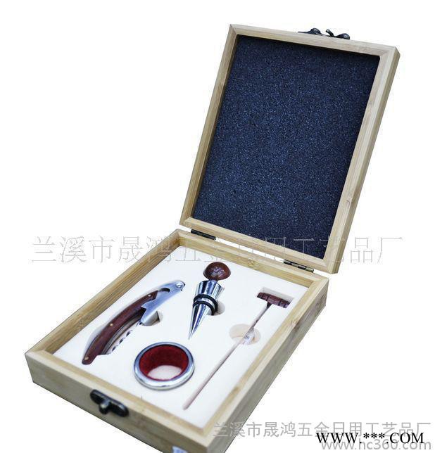 批发竹制酒具套装 红酒酒具 红酒开瓶器套装 礼品套装SHZG-03图3