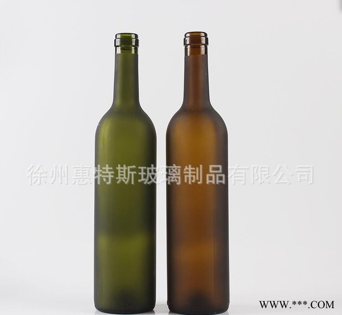 直销**红酒瓶750ml磨砂透明葡萄酒冰酒瓶果酒洋酒瓶图3