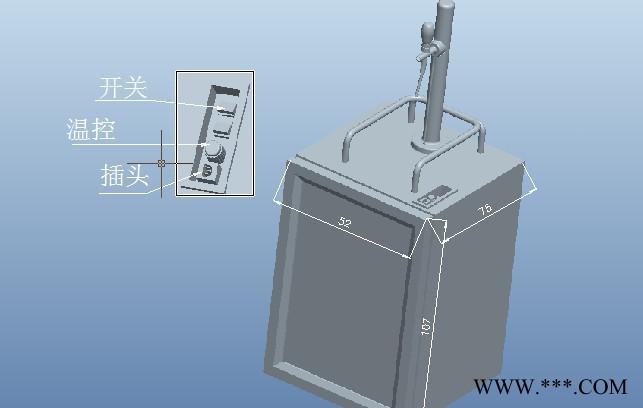 永胜扎啤机（啤酒机）啤酒制冷机 啤酒设备 出口型扎啤机 家庭用图3