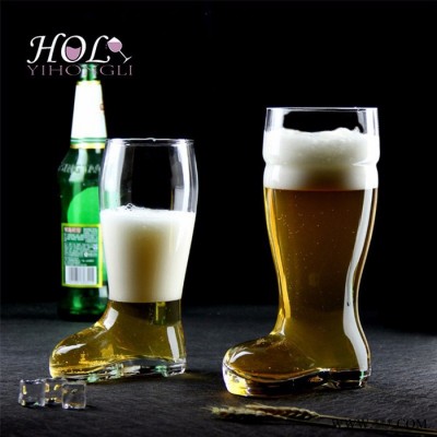 啤酒杯 创意靴子型大容量啤酒杯山西亿宏力厂家定制生产