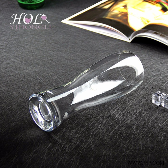 啤酒杯 山西亿宏力厂家生产水晶收腰大容量人工吹制创意啤酒杯图4