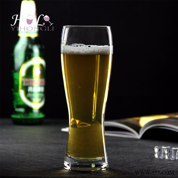 啤酒杯 山西亿宏力厂家生产水晶收腰大容量人工吹制创意啤酒杯