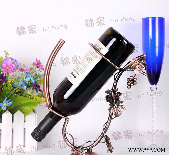 酒架 置地创意亲新时尚植物花卉造型红酒架 家居饰品直销图1