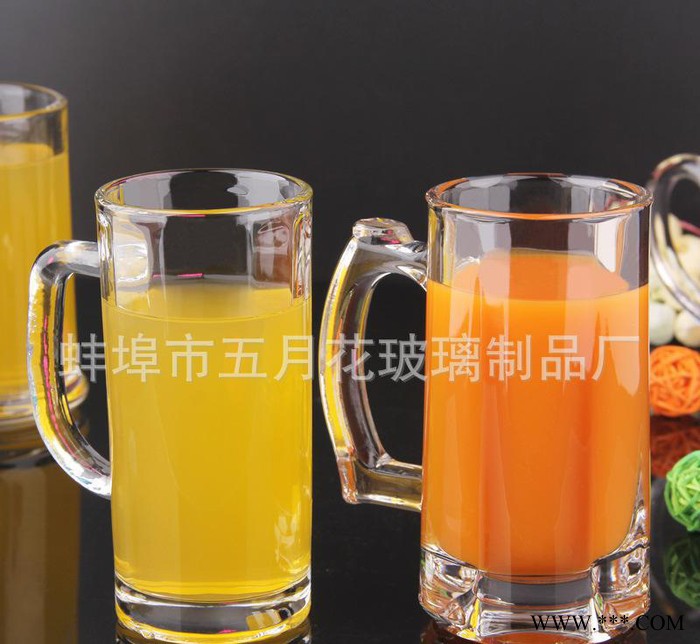 把柄啤酒杯 定制玻璃啤酒杯 销售图2