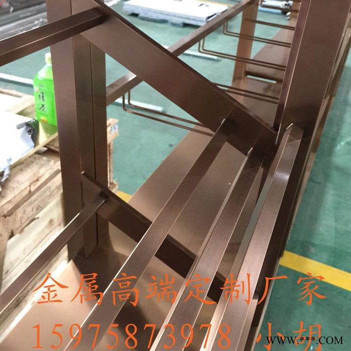宾士来 j001玫瑰金不锈钢红酒架图7