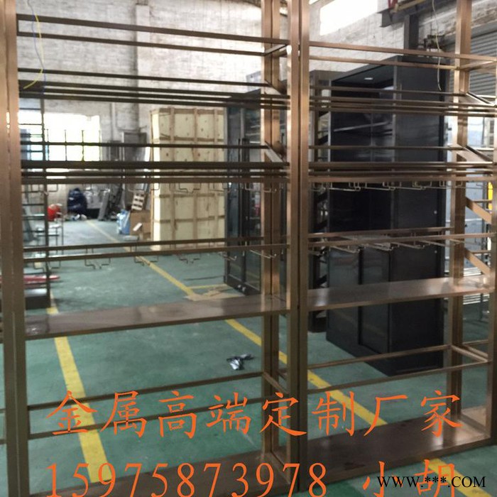 宾士来 j001玫瑰金不锈钢红酒架图2