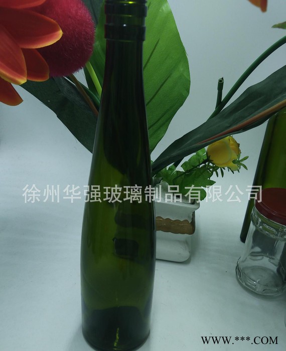 **玻璃墨绿色红酒瓶 孝素玻璃酒瓶 480ml玻璃葡萄酒酒瓶图2
