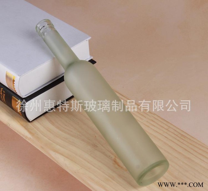 磨砂玻璃果酒瓶 350ML磨砂冰酒瓶透明密封红酒瓶图3
