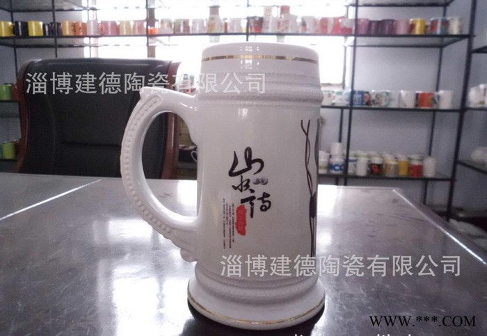 直销 注桨水墨啤酒杯 广告啤酒杯 促销广告杯 可来样定制加工图3