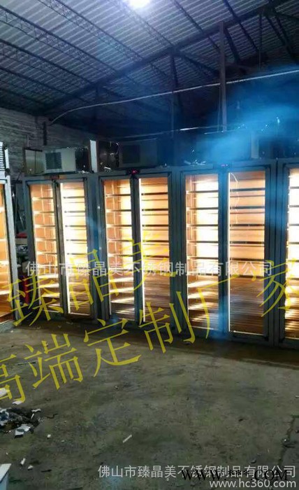 简约现代 大气不锈钢酒柜酒店不锈钢红酒陈列展示柜专业定做图2