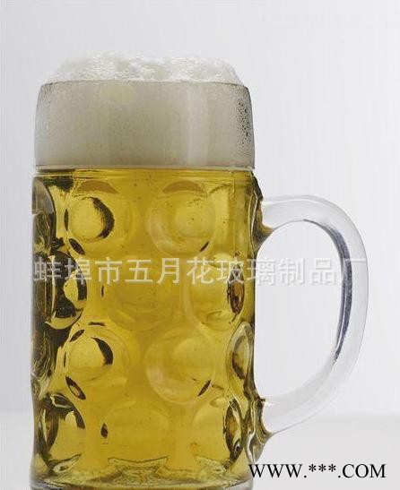 现货 德国啤酒节专用杯 1L玻璃广告啤酒杯 可印制logo图3
