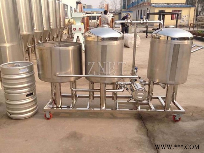 中酿型自控自酿精酿啤酒设备 豪华紫铜外包酒店设备图3