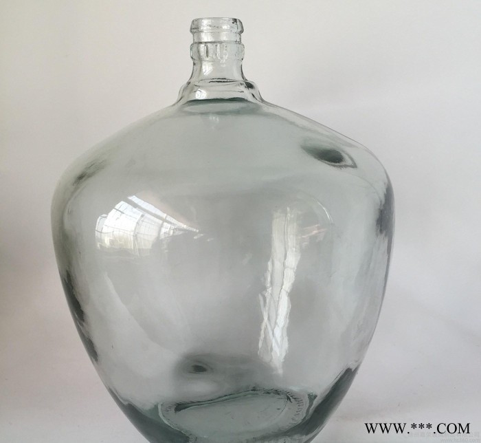 直销玻璃红酒瓶 5斤装玻璃瓶 米酒瓶 小口玻璃瓶 椭圆酒坛子图2