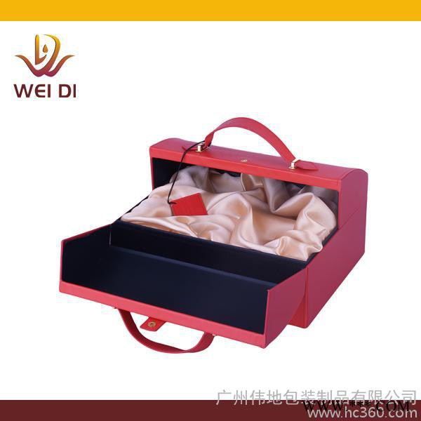 供应广州伟地皮盒003化妆品盒、保健品盒、红酒盒、饰品图3