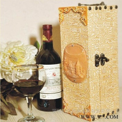 供应LGKINGDOM红酒礼盒单支装皮质带提手