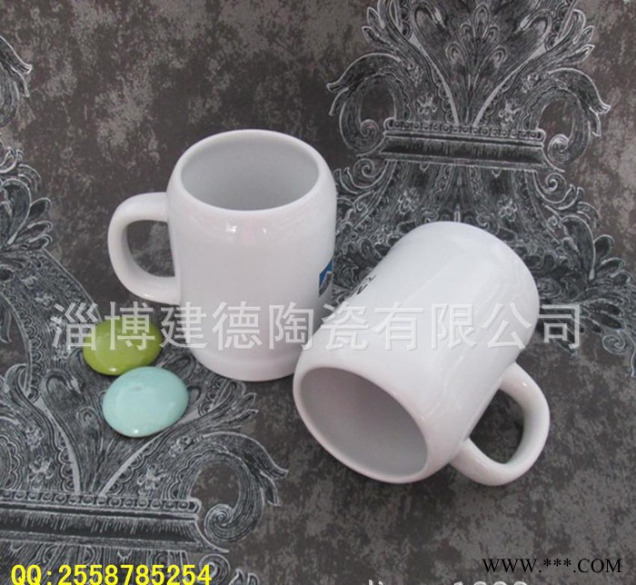 生产陶瓷杯啤酒节礼品啤酒杯酒具马克杯出口促销品可定制款式图2