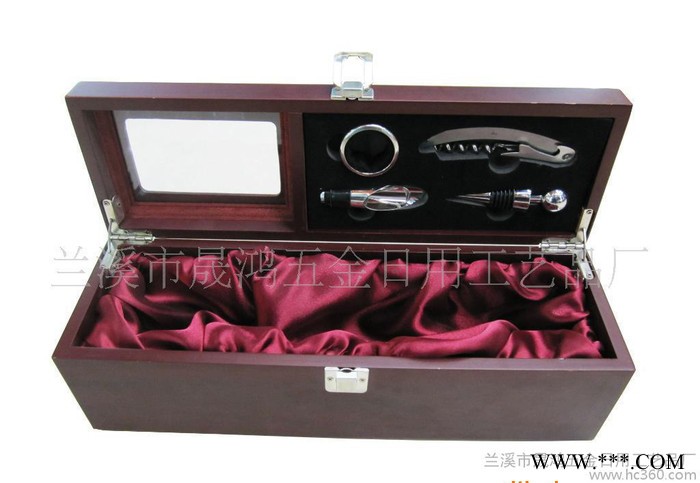 【厂家促销】单支装红酒盒 / 洋酒盒套装 外贸家居礼品 SHWB-011图2