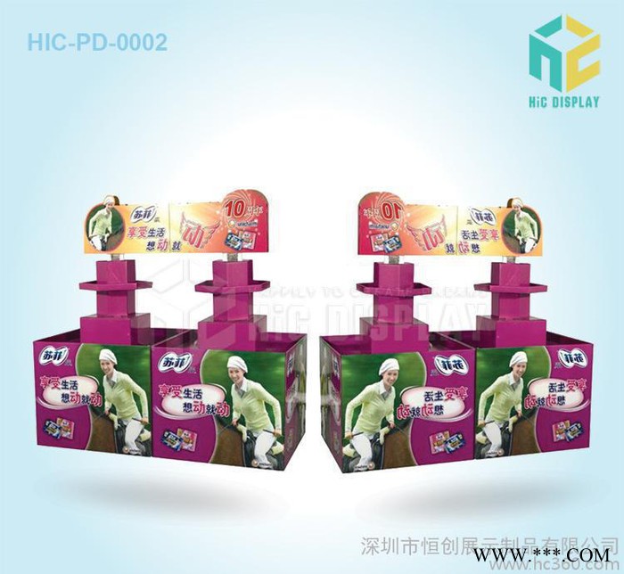 红酒杯纸堆头/环保纸货架/纸展示架/纸陈列架|免费设计打样图3