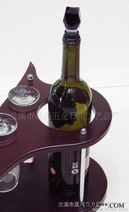 **高品质时尚创意**木质红酒架酒杯架家居摆件0961图2