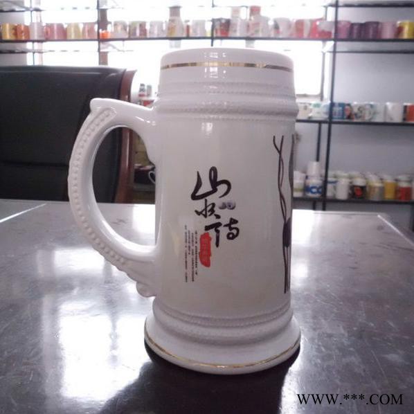供应批发陶瓷啤酒杯酒具大容量陶瓷杯图2