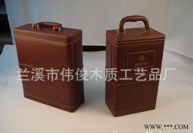 生产直销 鳄鱼纹礼品皮盒 红酒皮盒 定做皮盒图2