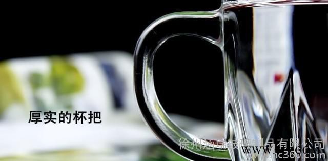 直销玻璃带把啤酒杯 咖啡杯 玻璃杯图3