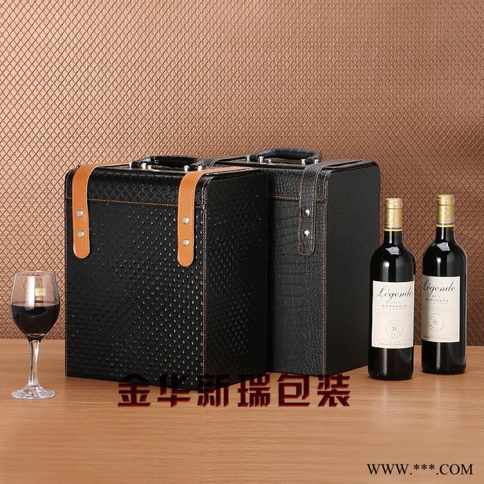 新瑞XR-S901Z酒水、饮料包装**钻石纹六只装皮盒 红酒盒 礼品盒  新款钻石纹六只装红酒盒 皮盒 礼品盒图5
