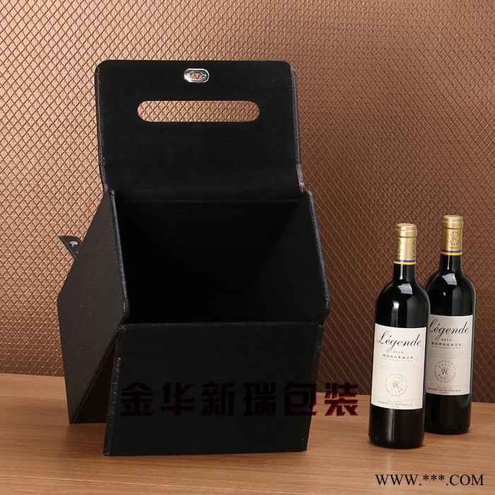 新瑞XR-S901Z酒水、饮料包装**钻石纹六只装皮盒 红酒盒 礼品盒  新款钻石纹六只装红酒盒 皮盒 礼品盒图4