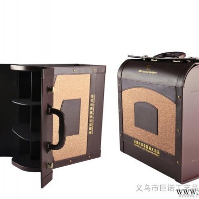 六支装红酒皮盒   红酒仿皮礼品盒 红酒套装皮盒定制