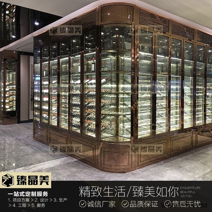 不锈钢恒温酒柜 新潮红酒恒温酒柜 双门双开家用 客厅餐厅酒柜图2