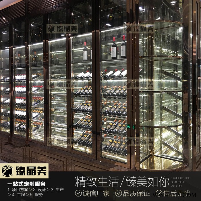 不锈钢恒温酒柜 新潮红酒恒温酒柜 双门双开家用 客厅餐厅酒柜图5